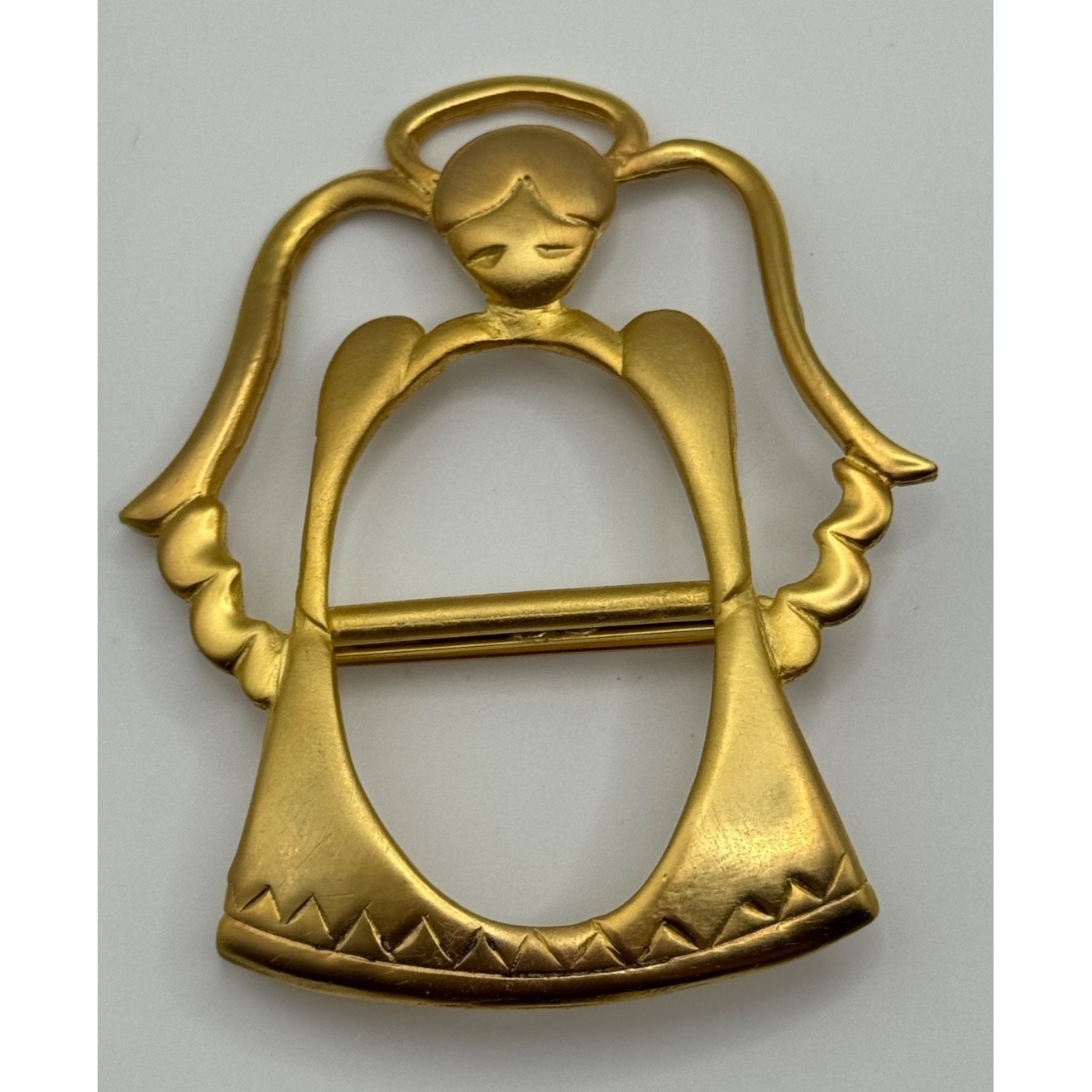 Vintage Ultra Craft Angel Brooch Gold Tone Pin